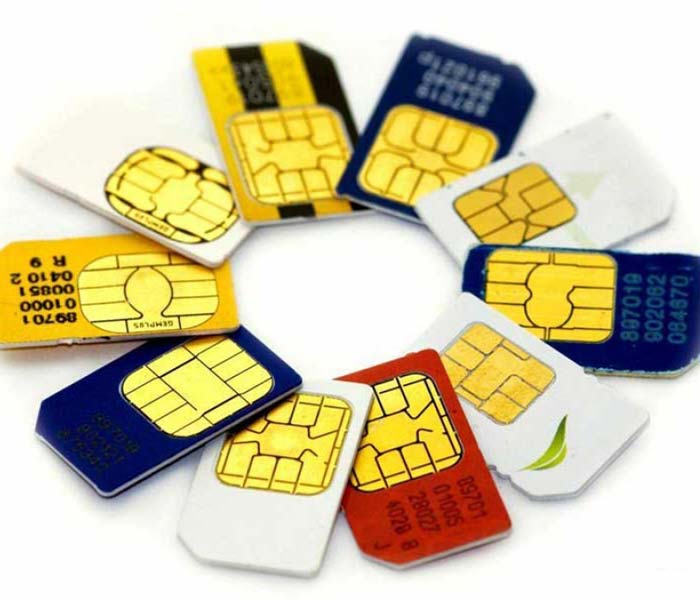 SIM card and internet